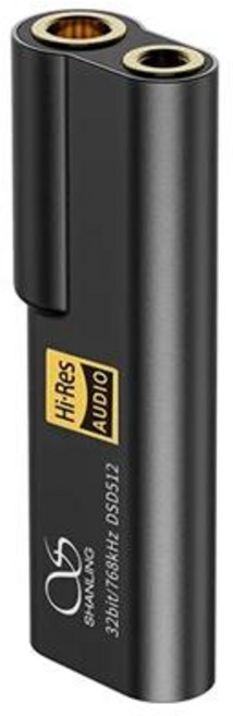 Shanling UA2 plus 고해상도 HIFI USB DAC 어댑터 ES9038Q2M iOS iPhone MAC Android 폰용 4.4mm 밸런스드 3.5mm 출력, 01 UA2 PLUS Black