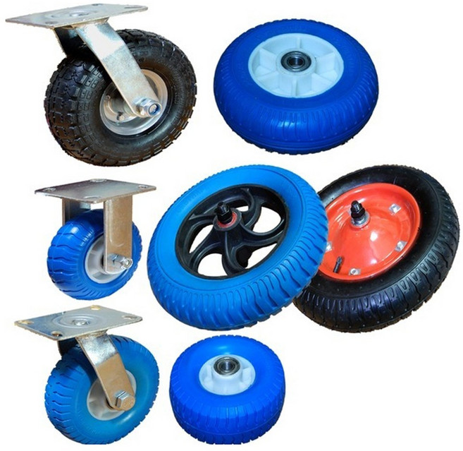 공장직영/발포바퀴/에어바퀴/우레탄바퀴/모든사이즈/산업용 운반구용 농업용 바퀴, 1개