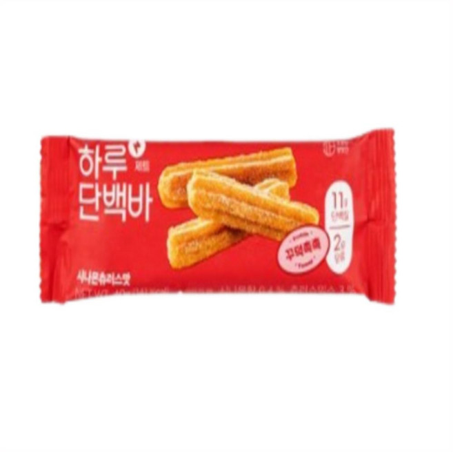 프로틴방앗간 하루단백바 제트 시나몬츄러스맛, 40g, 12개