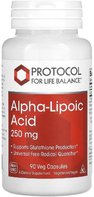 프로토콜포라이프발란스 알파리포산 Alpha Lipoic Acid 250mg 베지캡슐 90정, 90개, 1개 - 쿠팡