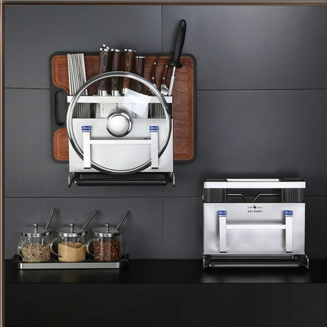 fuhai-10 스테인리스 다기능 수납대 테이블용 젓가락도구 정리 도마식칼 거치주방 필수템, 1개, 벽걸이