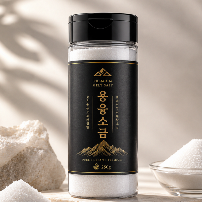 [대장균검사] 프리미엄 용융소금 미네랄 순도 99%, 1개, 250g