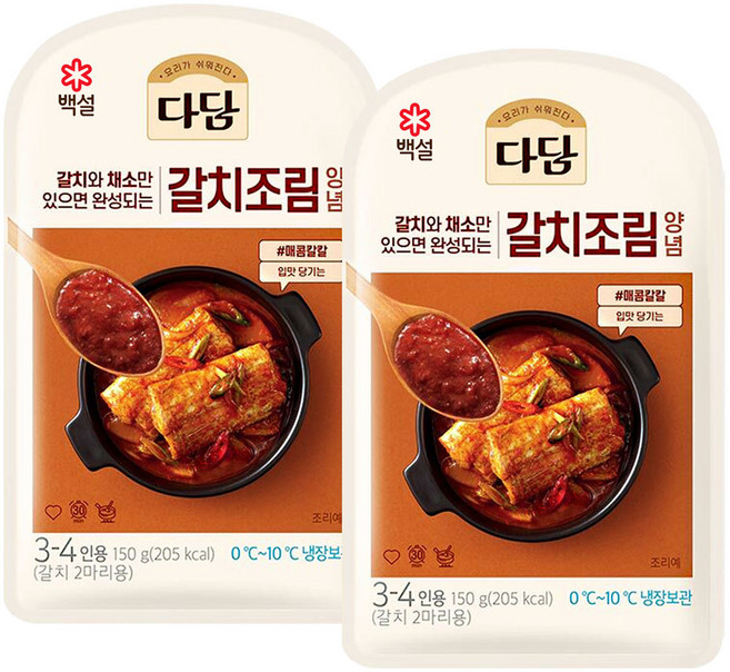 다담 갈치조림양념, 5개, 150g