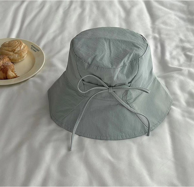 젬버트 여성 초경량 리본매듭 벙거지 버킷햇