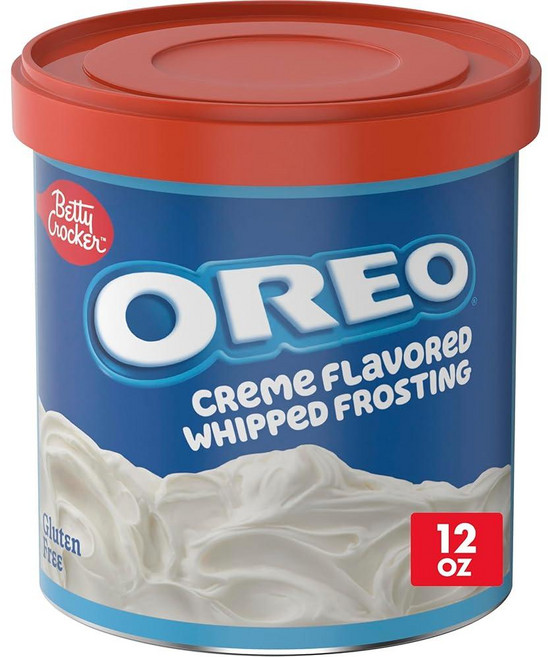 Betty Crocker OREO 크림 맛 휘핑 프로스팅 글루텐 프리 355ml12온스x2개 2121463