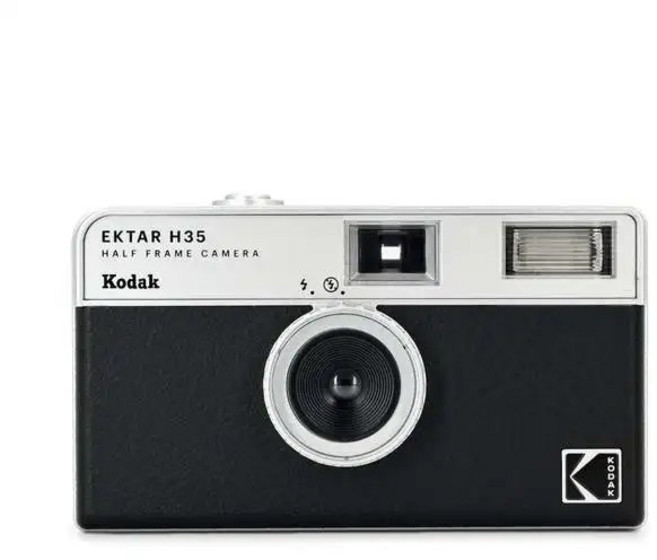 코닥 엑타 H35 하프 프레임 카메라 35mm 필름 재사용 가능 플래시 포함 옵션 컬러플러스, 01 CN, 03 Camera With 3 Roll, 01 Black