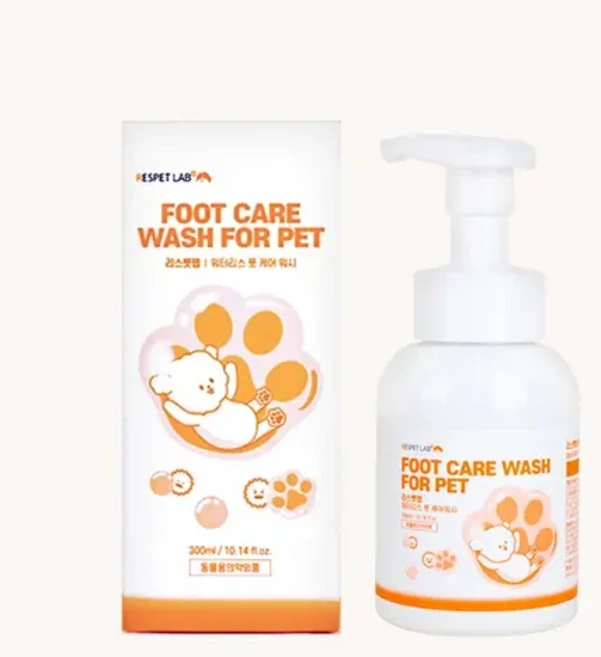 강아지 워터리스 풋케어 저자극 발세정제 (유통기한_26.11.08까지), 300ml, 2개 - 쿠팡