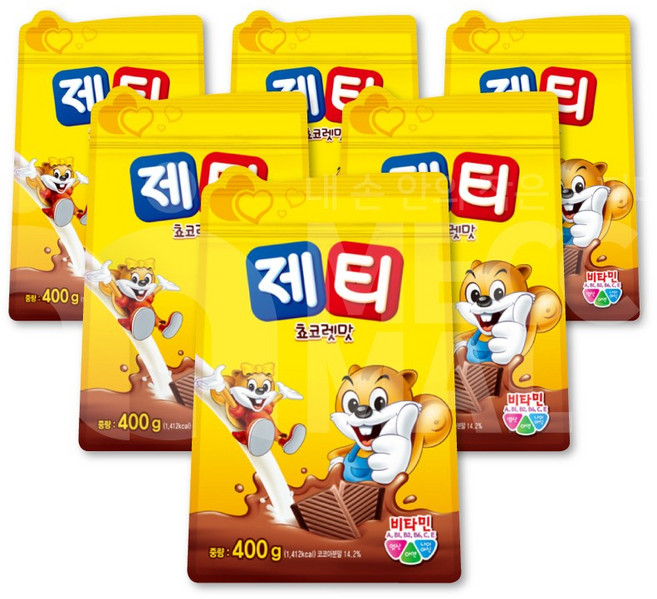 동서식품 제티 초코렛맛 리필, 400g, 1개입, 6개, 400g