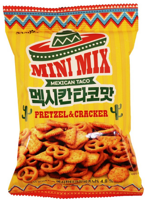 삼진씨앤에프 미니믹스 멕시칸타코맛 65g, 1개