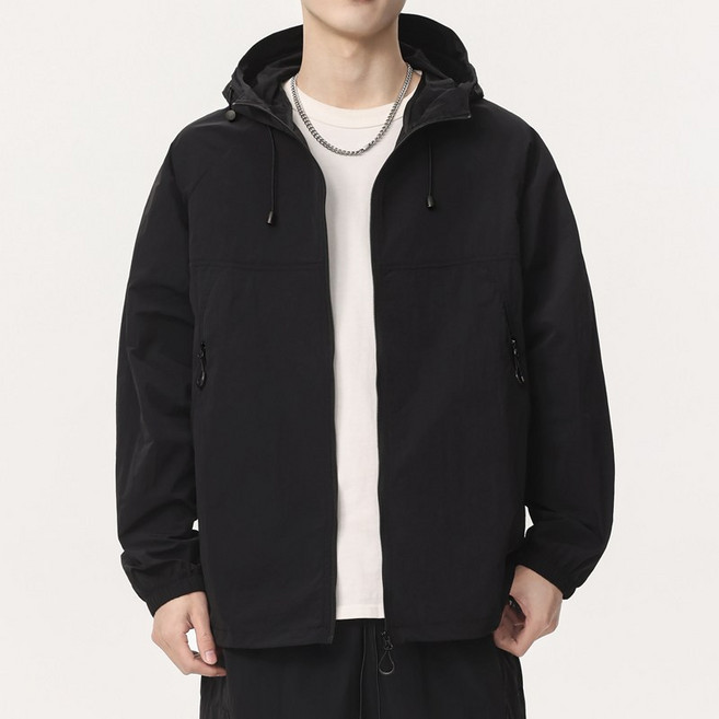 夏季超薄冰絲防曬衣 男款連帽休閒外套