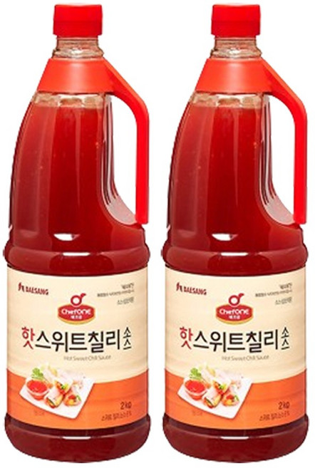 대상 쉐프원 핫 스위트 칠리소스2kg, 2개, 2kg