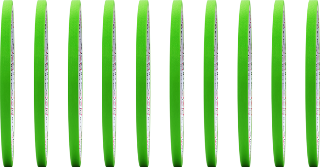 마스킹테이프 종이테이프 8컬러 5mm x 10M, 10개, 초록