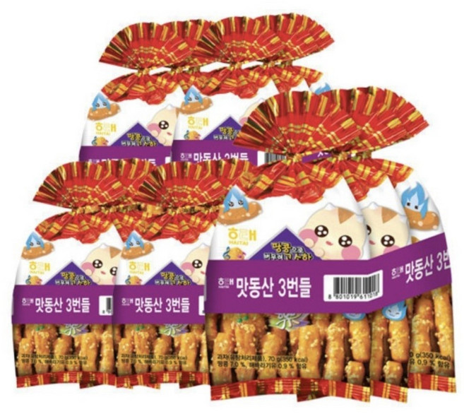 해태 맛동산 3번들 210g x 5팩