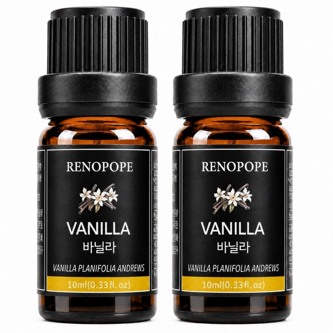 레노포프 천연 에센셜오일 & 블랜딩오일 35종 테라퓨틱등급, 2개, 9.바닐라, 10ml