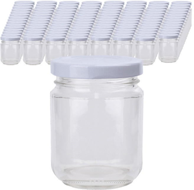 가인글로벌 일자젓갈150 유리병 러그캡 화이트, 120개, 110ml