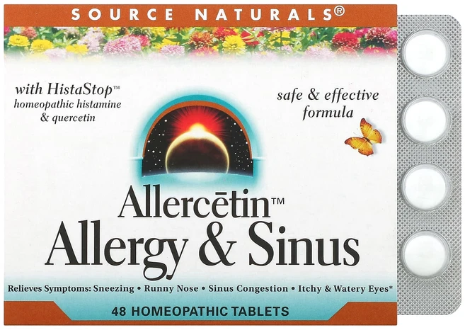 Source Naturals 알레르세틴 알레르기 및 부비강 동종요법 정제 48정, SourceNaturals알레르세틴알레르기및부비강동종요, 1개 - 쿠팡