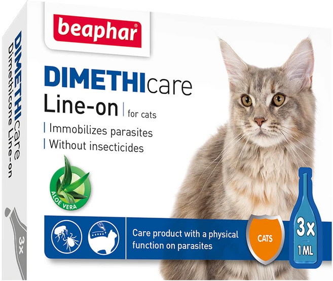 비아파 고양이 진드기퇴치제 디메치케어 스파이더, 1개, 3ml - 쿠팡