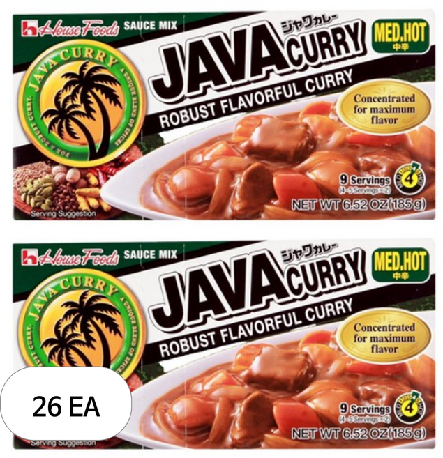 하우스푸즈 자바 카레 약간매운맛, 185g, 26개
