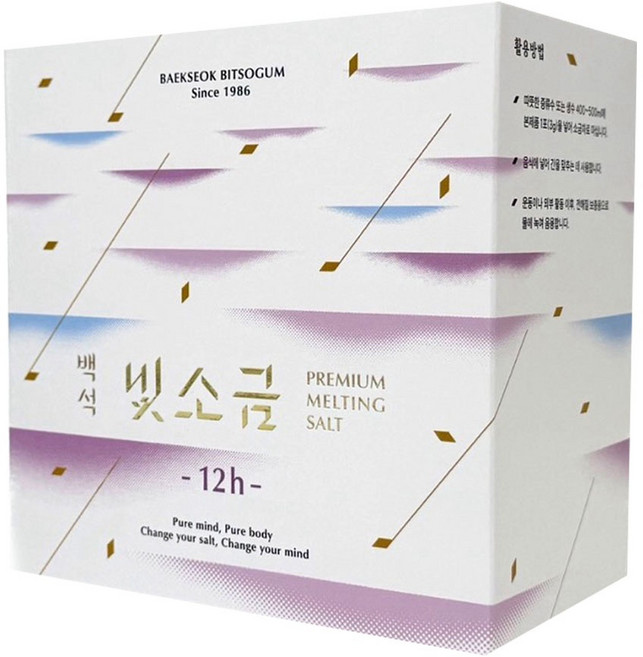 선맥 백석 빛소금 용융소금 12시간, 300g, 1개