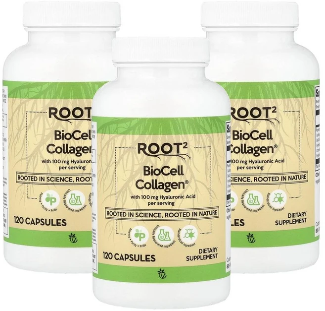 비타코스트 루트2 바이오셀 콜라겐 Vitacost Root2 BioCell Collagen® 120정, 3개 - 쿠팡