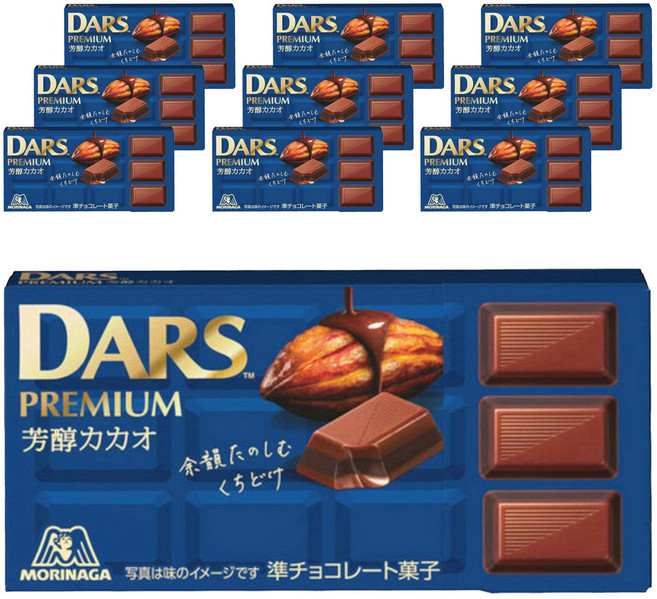 모리나가 다스 프리미엄 방순 카카오 12개입, 10개, 46g