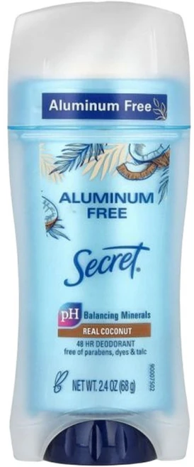 시크릿 데오드란트 리얼 코코넛 알루미늄 프리 68g Deodorant Real Coconut Aluminum Free, 1개 - 쿠팡