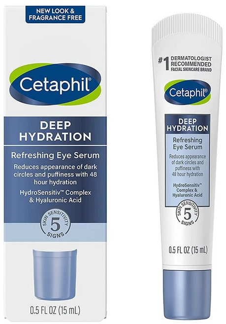 세타필 CETAPHIL 딥 하이드레이션 리프레싱 아이 세럼 15ml +포스트 카드 세트, 1개, 14ml - 쿠팡
