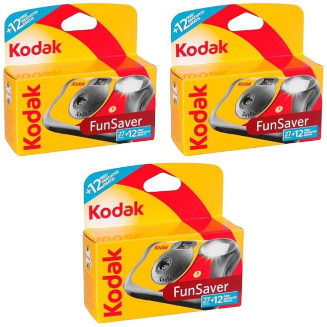 코닥 펀세이버 일회용 카메라 39컷, 3개