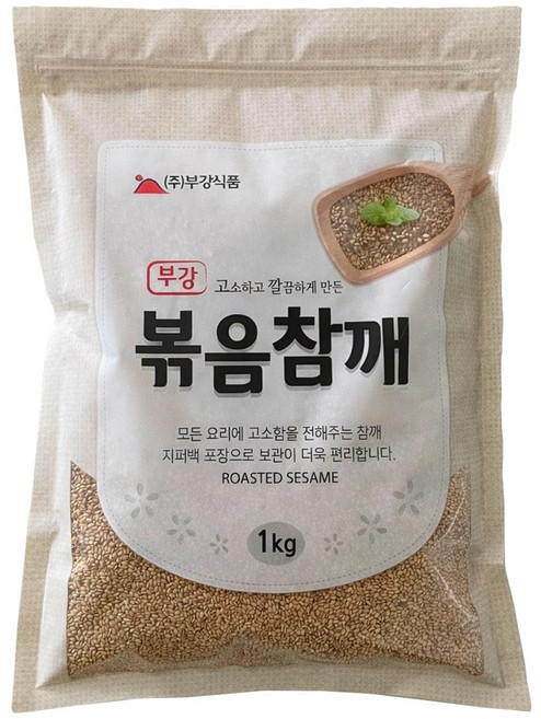 부강식품 64년 전통 볶음참깨, 1kg