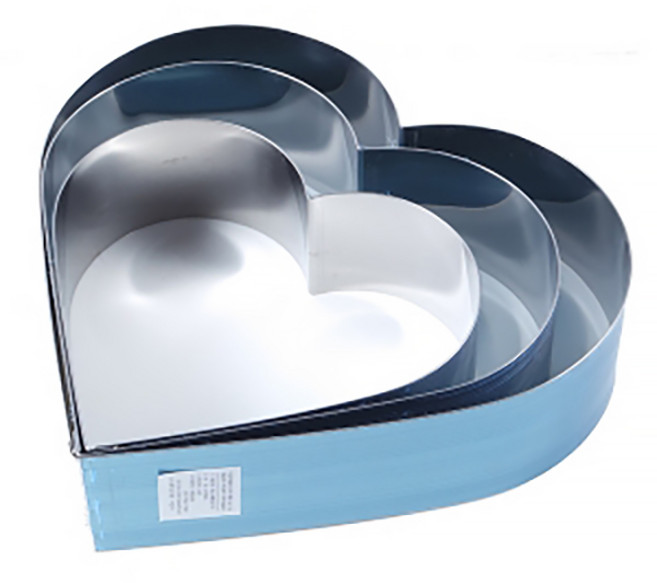 웰베이킹 높은 하트 무스링 (높이 7cm), 1개