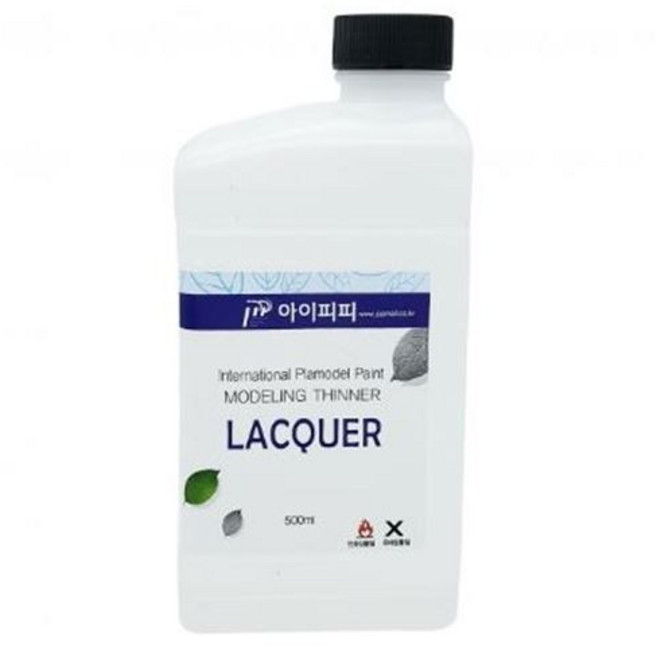 아이피피 프라모델 도색 건담도색용 락카 신너 2종, 아이피피 락카신너 500ml, 1개