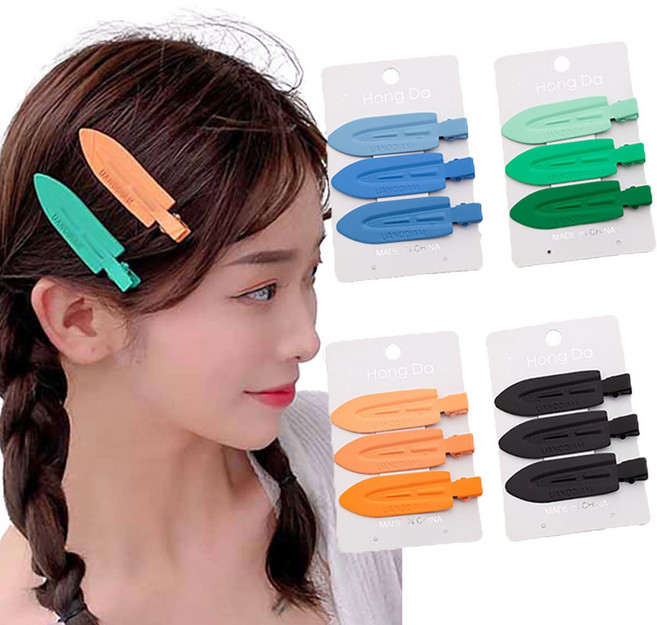 [HANNAL] 12p세트 무자국 그라데이션 집게 헤어핀