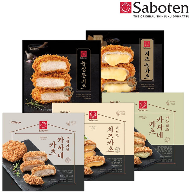 사보텐 돈까스(돈카츠)입문용세트(총5봉), 1세트, 140g