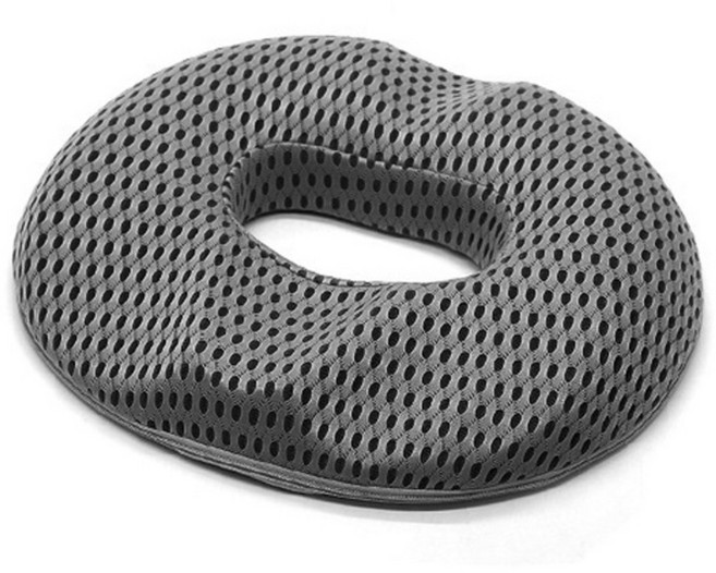 미니플 4D 도넛방석 메모리폼 기능성 회음부 방석, 메쉬그레이, 남성용