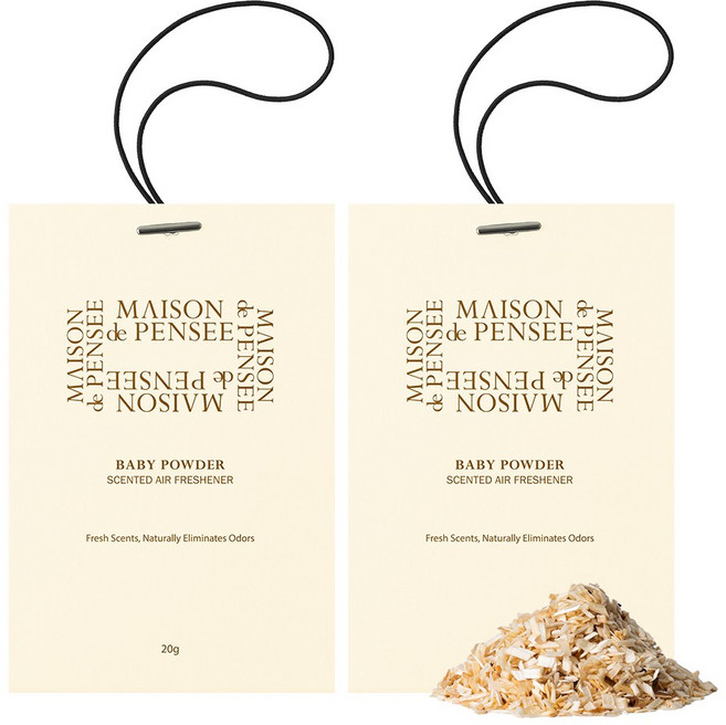 메종드 펜세 퍼퓸 에어프레셔너, 2개, 베이비 파우더