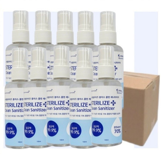 도모아 휴대용100ml 50개 스프레이 스테럴라이즈플러스소독제, 1개
