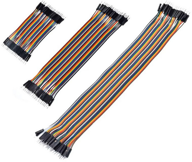 아두이노 40핀 듀폰케이블 점퍼선 무지개선 점퍼케이블 10CM 20CM 30CM 40CM 40P, 암-수