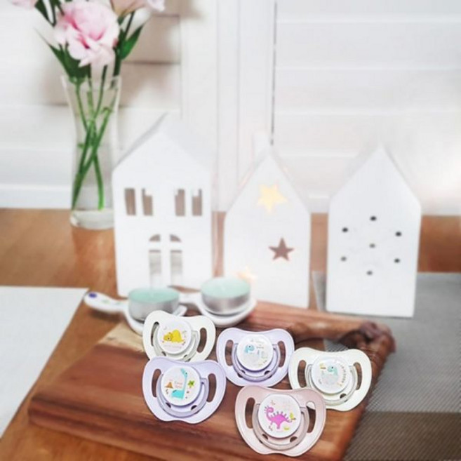 아이앤비 디노 야광 쪽쪽이 1단계 2단계, 아이앤비 디노 야광 쪽쪽이 2단계 베이지핑크, 1개