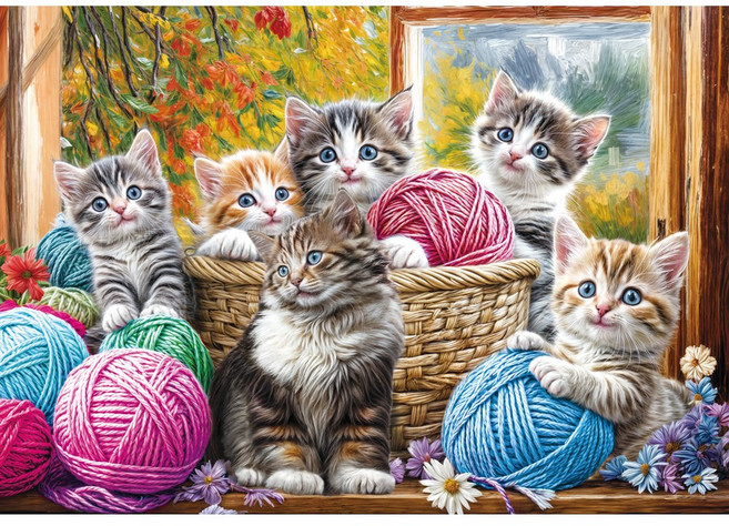 <토이앤퍼즐> 1000조각 직소퍼즐 온라인 전용, 1개, 사랑스런 고양이, 1000피스