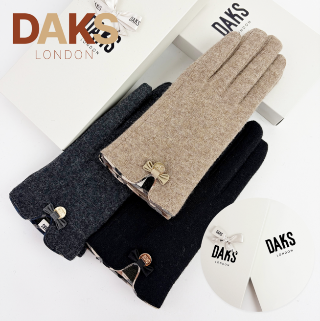 [정품] 닥스 여성 모직장갑 시그니처 리본 선물포장 쇼핑백포함