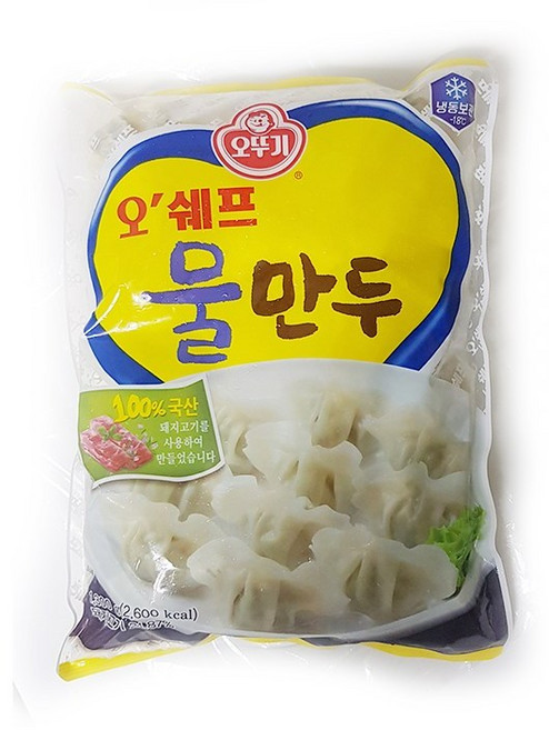 오쉐프 물만두1.3kg (아이스박스.팩포함가), 2개, 1.3kg