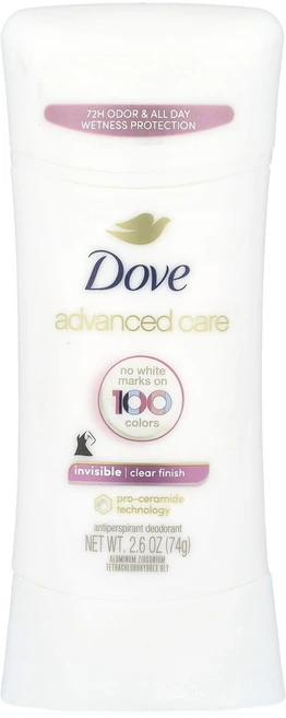 Dove 어드밴스드 케어 투명 땀 억제 데오드란트 깔끔한 마무리 2.6oz(74g), Dove어드밴스드케어투명땀억제데오드란트깔끔한마무리26o, 74g, 1개 - 쿠팡