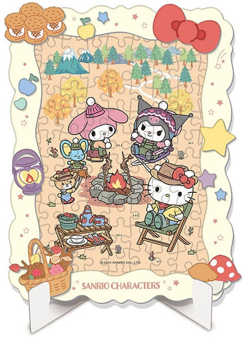 산리오 캠핑 데코 꾸밍 직소 퍼즐 캐릭터 108피스 ehd+66475qU