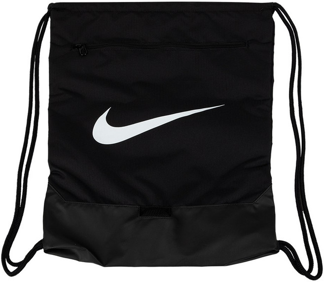 나이키 BRASILIA 9.5 TRAINING GYM SACK DRAWSTING BAG 드로스트링 백 짐색 헬스 운동 러닝 신발 가방 주머니, black, 1개