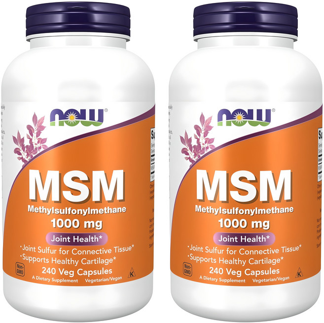 나우푸드 MSM 1000mg 베지 캡슐, 240정, 2개