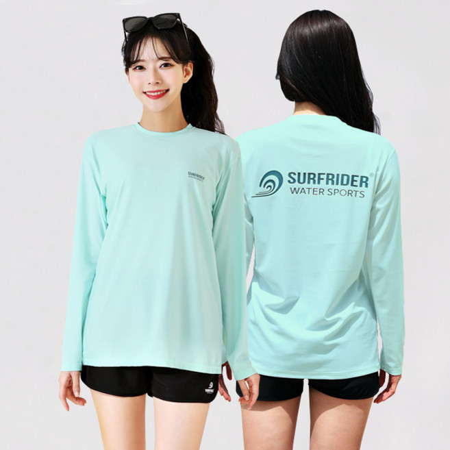 서프라이더 남녀 루즈핏래쉬가드 상의+하의 2종세트 / 7컬러 7COLOR 루즈핏 비치웨어 빅사이즈 SURFRIDER