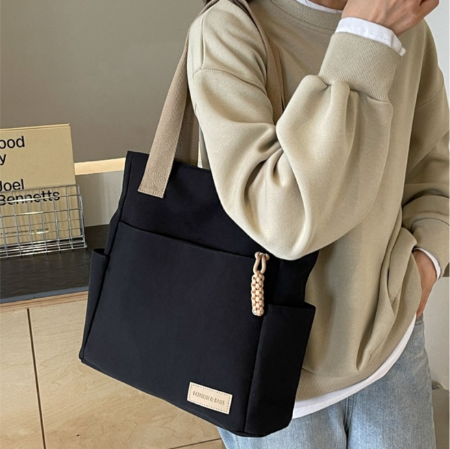 TMB 실용적인 캔버스 에코백 숄더백