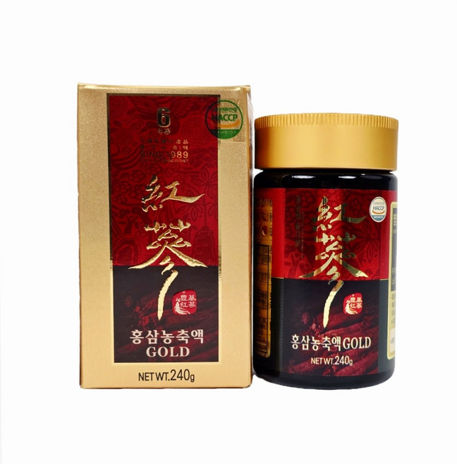 풍기인삼 홍삼농축액 100% 국산 6년근 프리미엄 홍삼진액 홍삼정 부모님 선물 세트, 1박스, 240g