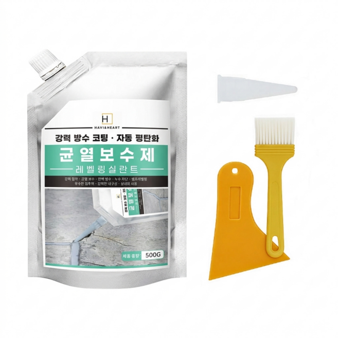 하비앤하트 균열 복원 보수제 바닥 지붕 옥상 방수 다용도 크랙보수제, 1개, 백색