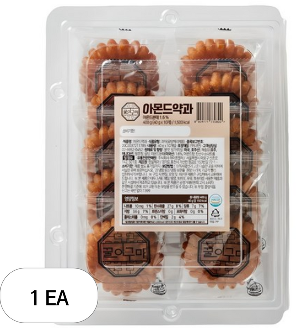 꿀이구마 아몬드 약과 10p, 400g, 1개